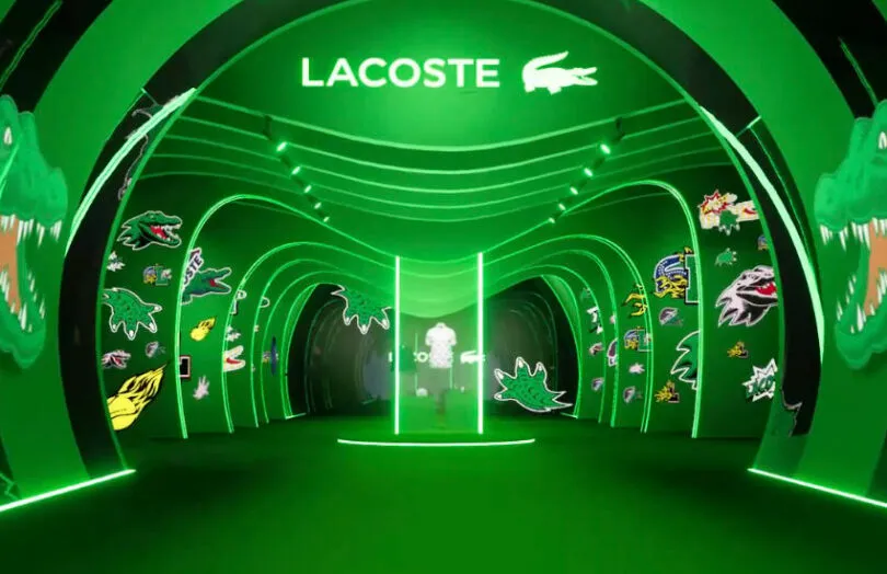 Boutique virtuelle Lacoste immersive avec passeport numérique — Digital Product Passport