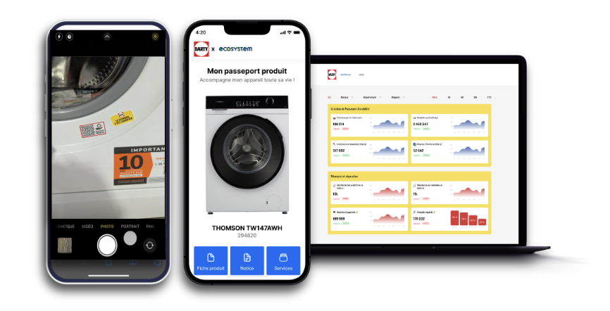 Passeport numérique électroménager — Multi-device view