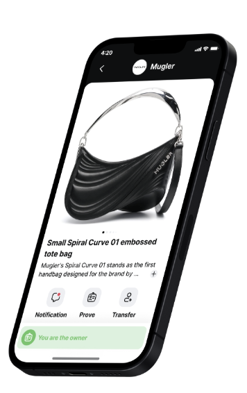Mugler — Spiral Curve bag DPP