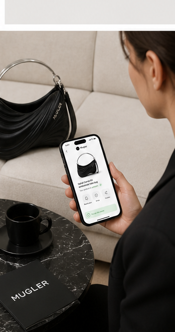 Propriétaire consultant le passeport de son objet de valeur sur mobile